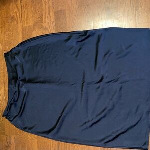 Old Navy Women's Black Midi Slip Skirt